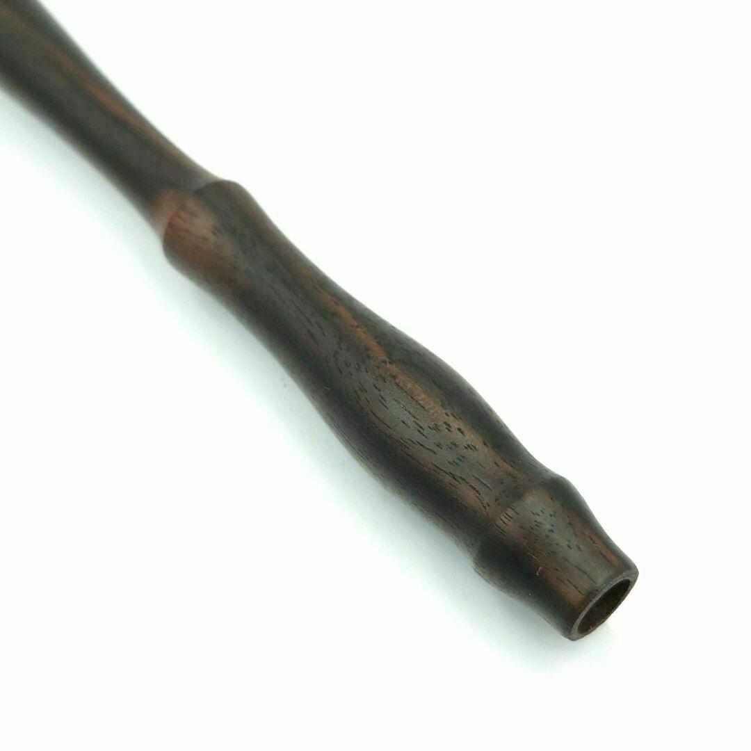 黒壇　ガラスペン木軸　No.11　ホタルガラス　ピンク　桜　ボルトレッティ互換軸