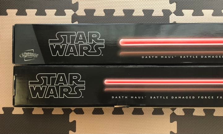 【新品/未使用/未開封】ダースモール　FX ライトセーバー　２本セット　ハスブロ