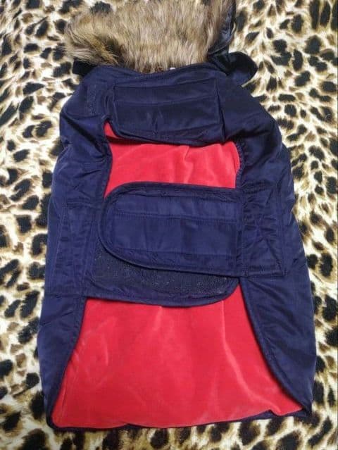 DOGDEPT. 犬服 ネイビーXL　ジャンパー　お散歩　寒さ対策　脱着簡単