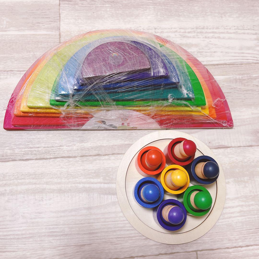 グリムス社レインボーアーチ　レインボーセミサークル　カラフルフレンズ3点