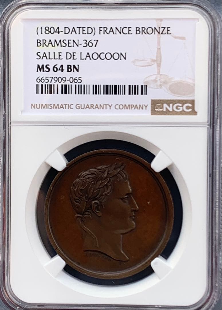 ナポレオン　ラオコーン像の部屋　1804年 ブロンズメダル