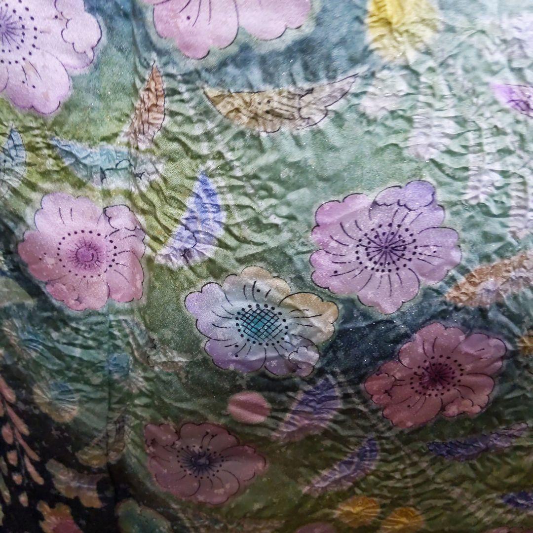 295【最終価格】翡翠色　金通し　落款辻ヶ花振袖6点フルセット成人式卒業式謝恩会