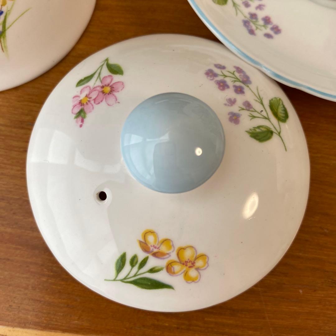 シェリー　ワイルドフラワー　色とりどりの野花が可愛い　コーヒーセット　デミタス