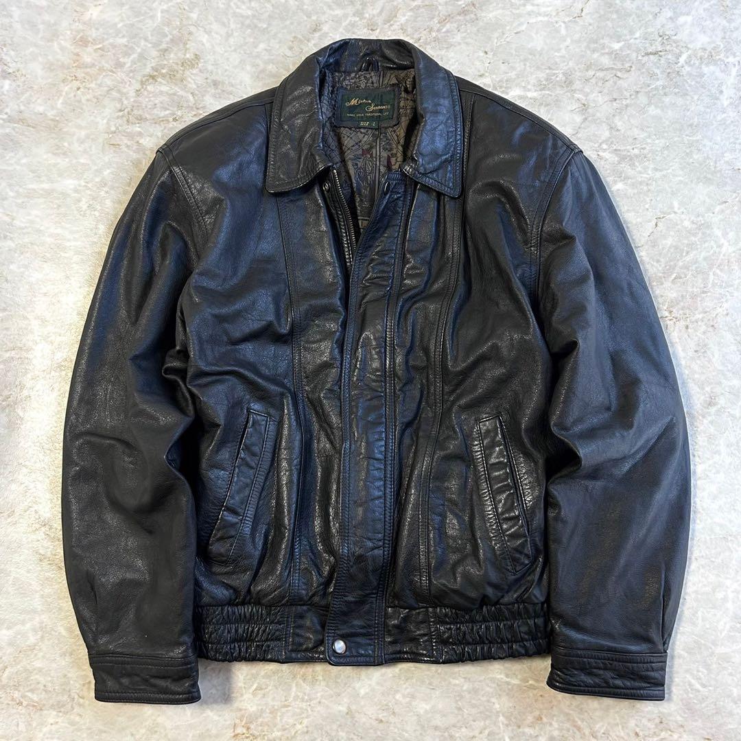 A-2ミリタリーデザイン ショート丈 本革レザー ボンバージャケット フライト