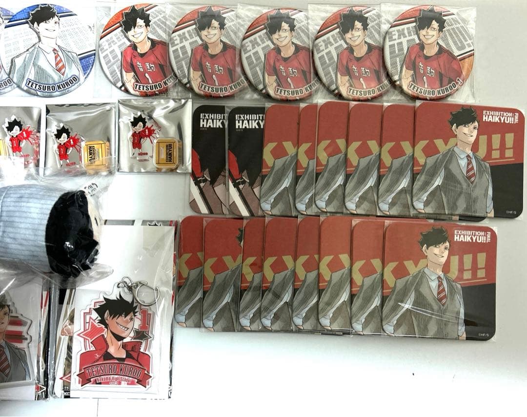ハイキュー展　黒尾鉄朗　缶バッジ　コースター　アクリルminiフィギュア