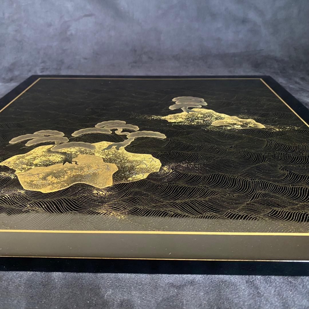 【美品】アートパネル　漆器　金蒔絵　掛け軸　小さな掛け軸　パネル　漆アート　松島