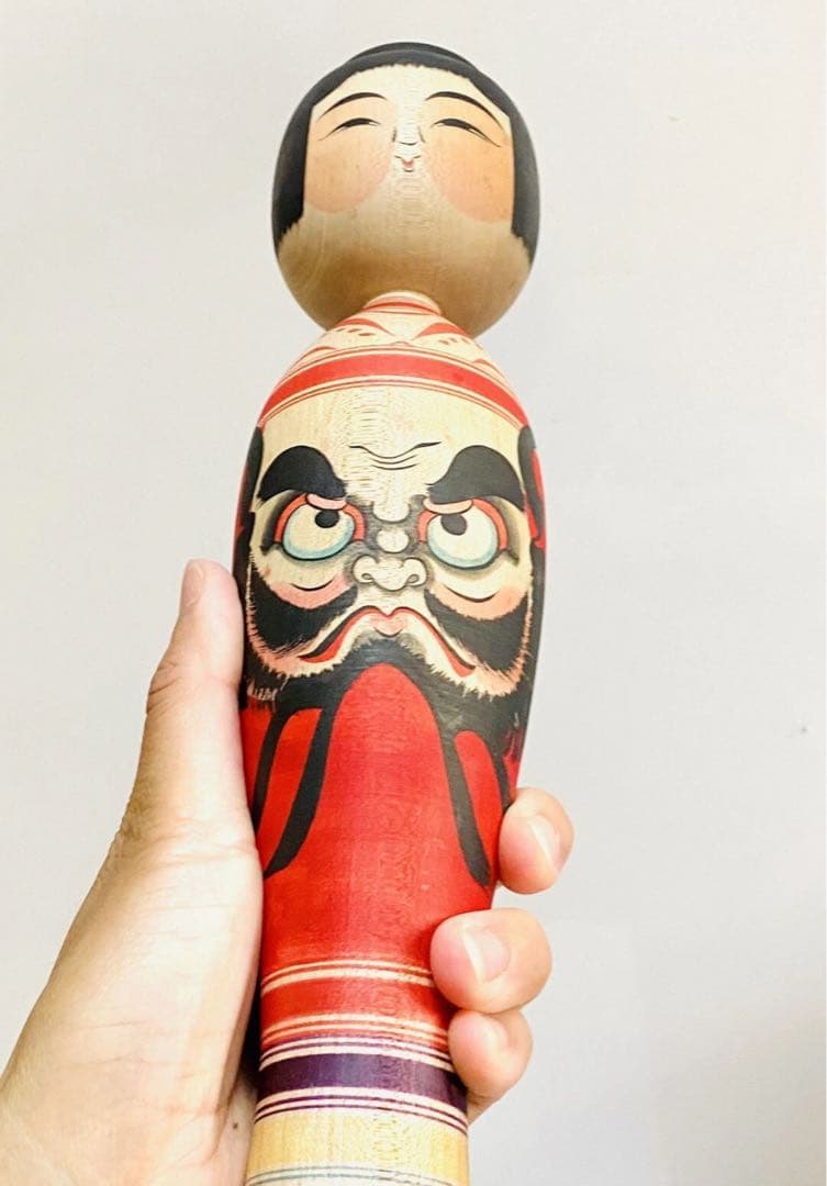 中古　こけし　人形　木製　日本　伝統　笹森淳一　Q コレクション