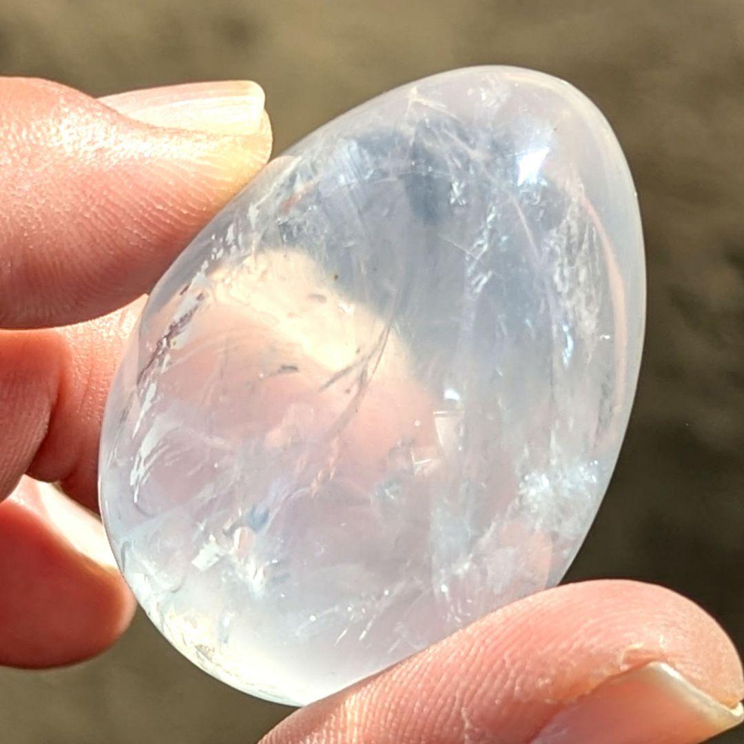 高品質☆ジラソル エッグ ミルキークォーツ 水晶 天然石 クリスタル ヒーリング