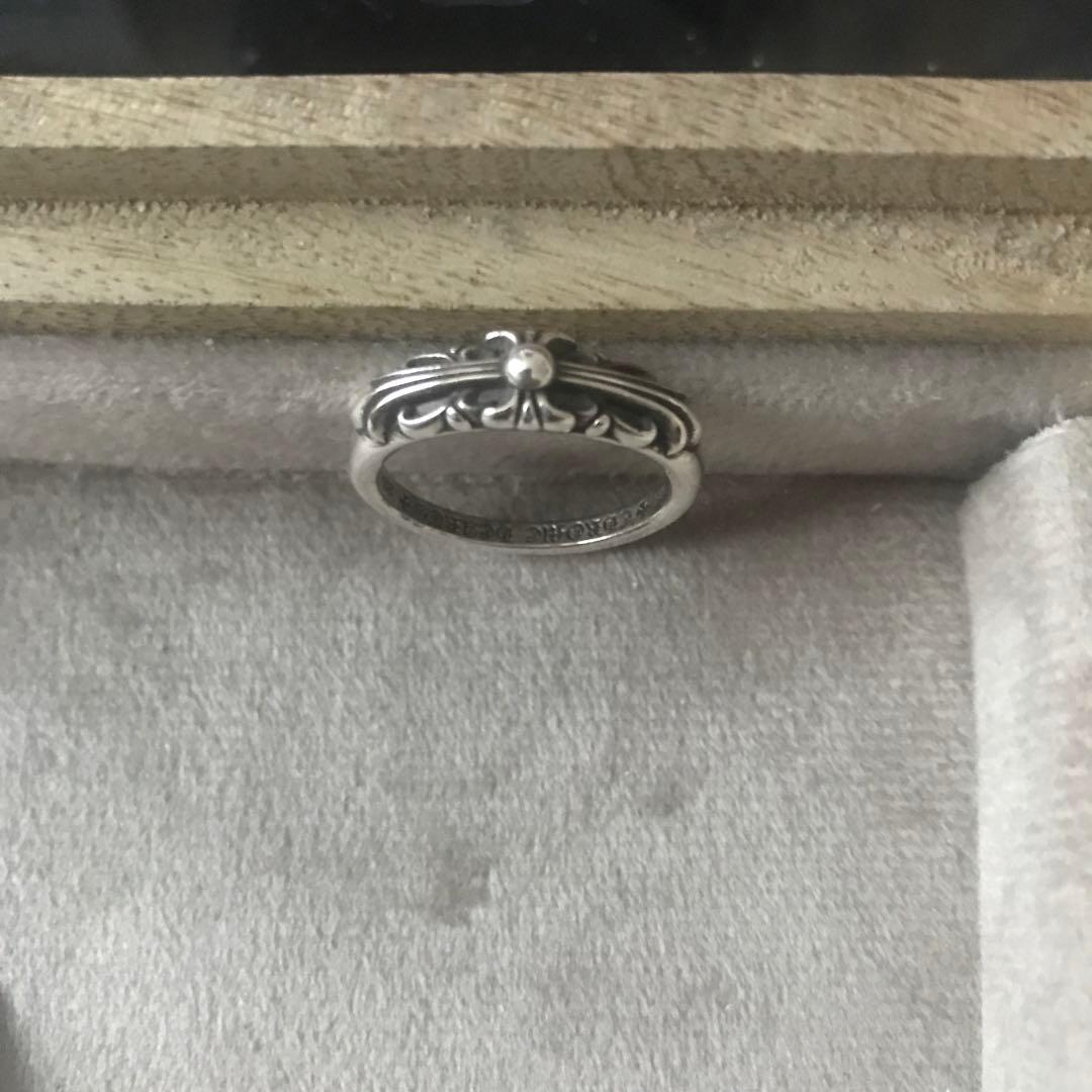 クロムハーツ ベビークラシックフローラルクロスらリング