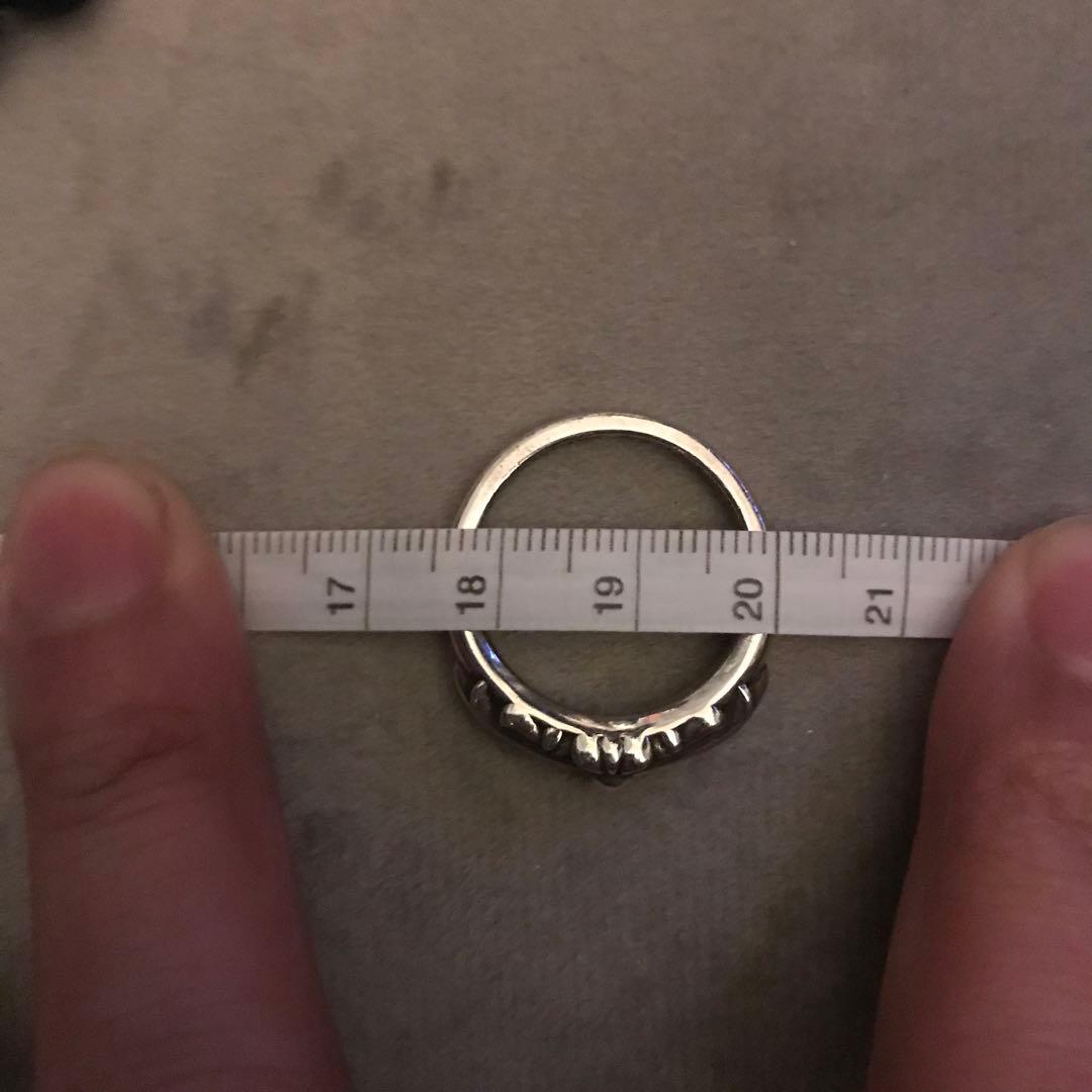 クロムハーツ ベビークラシックフローラルクロスらリング