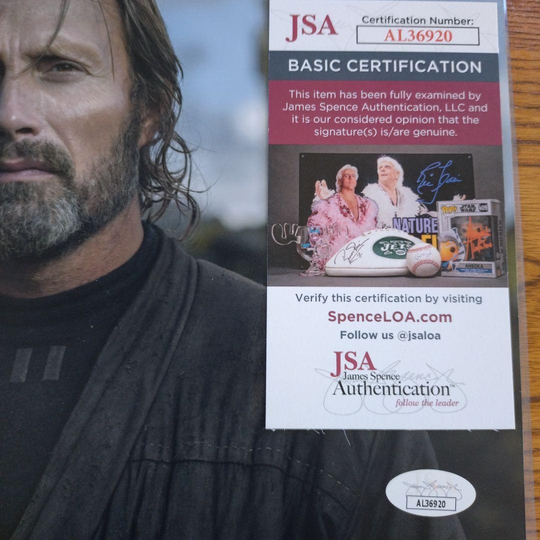 マッツ・ミケルセン　ローグ・ワン　スターウォーズ　サイン　オートグラフ