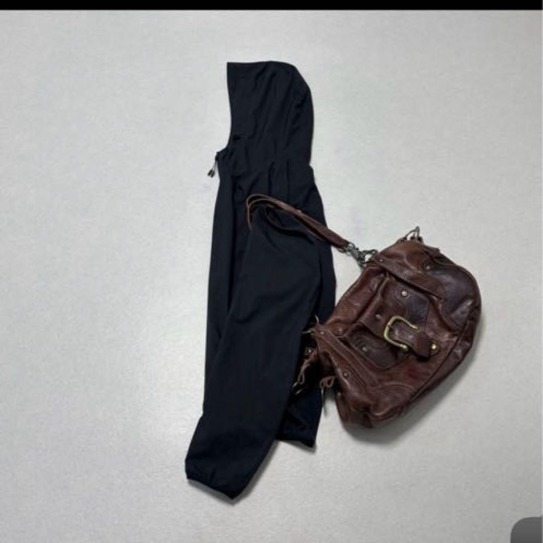 leather gimmick shoulder bag 本革 グランジ Y2K