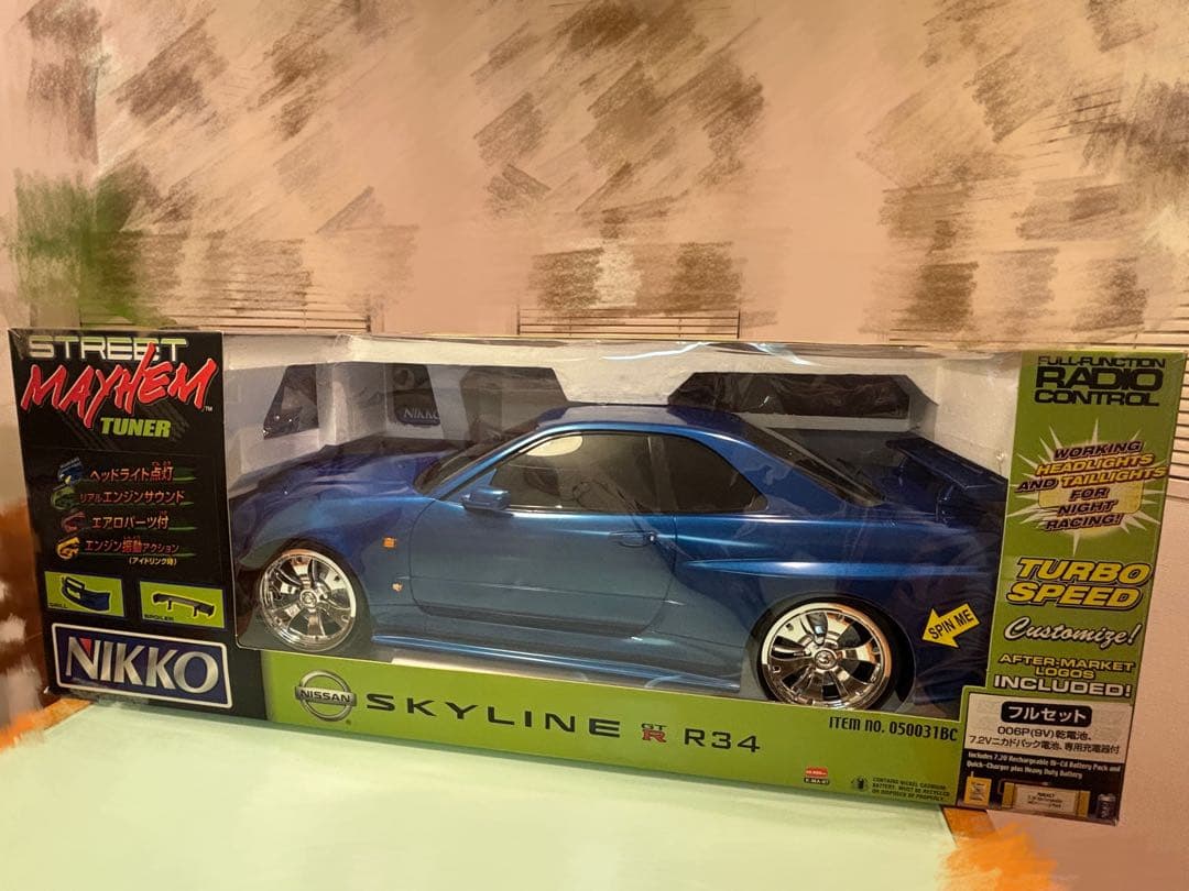 NIKKO 1/5 NISSAN スカイライン GTR R34 巨大ラジコン
