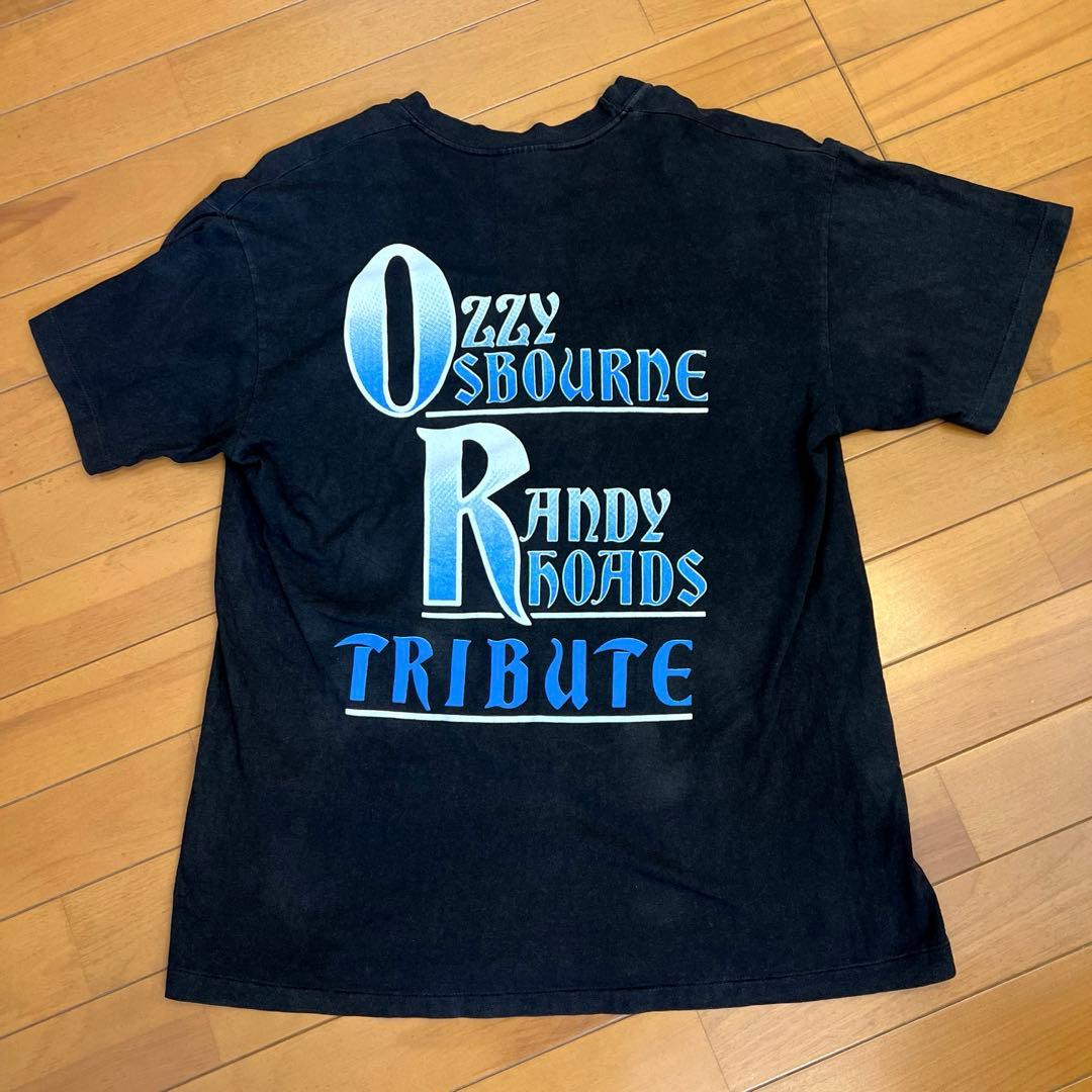 希少 80s USA製 ヘインズ オジーオズボーン ランディローズ Tシャツ