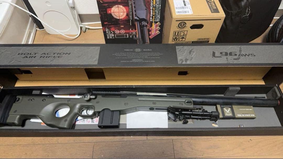 東京マルイL96 AWS O.D.ストック スコープ付き