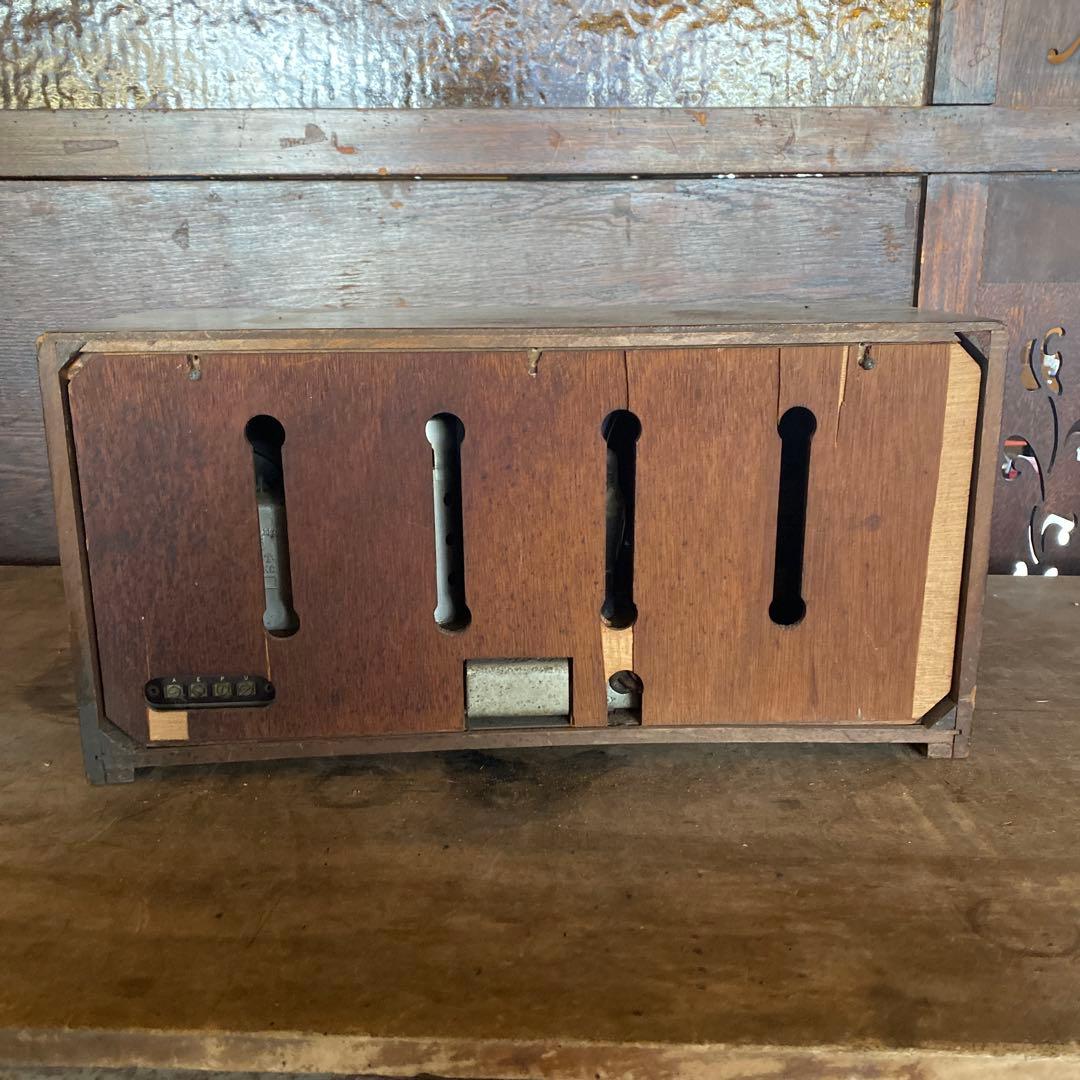 Columbia 真空管ラジオ 木製キャビネット 昭和レトロ