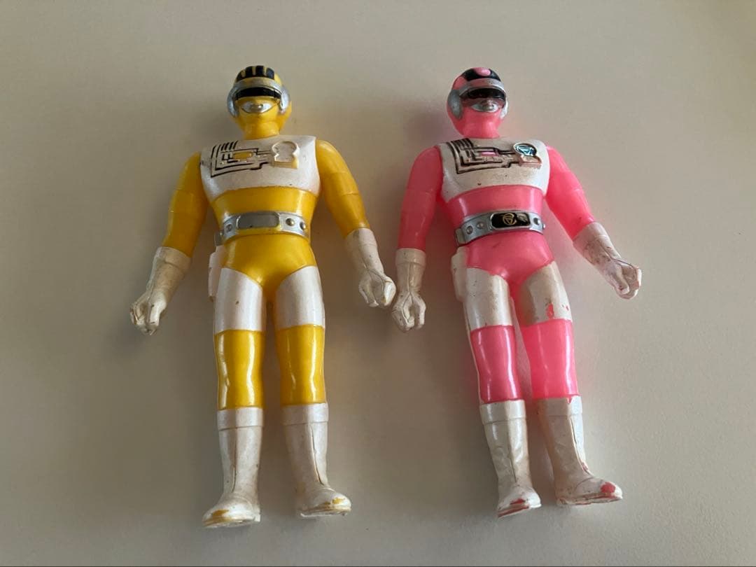 超電子バイオマン　ソフビ5体セット　１９８４年バンダイ