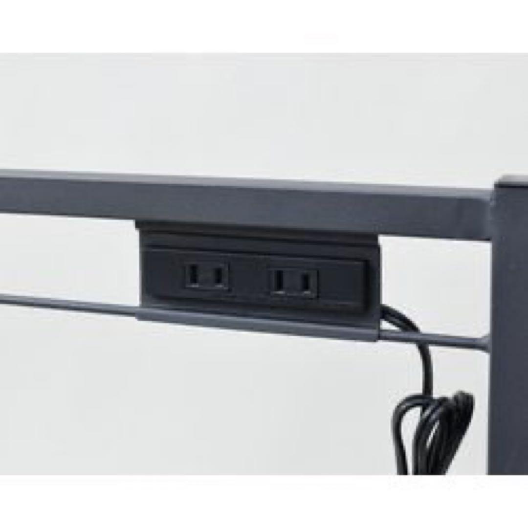 新品未使用箱不良　山善　パイプベッド コンセント付き BPB-9520E（BK）