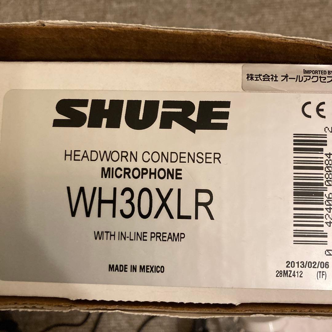 【まもなく終了】SHURE シュア WH30XLR ヘッドワーンマイク
