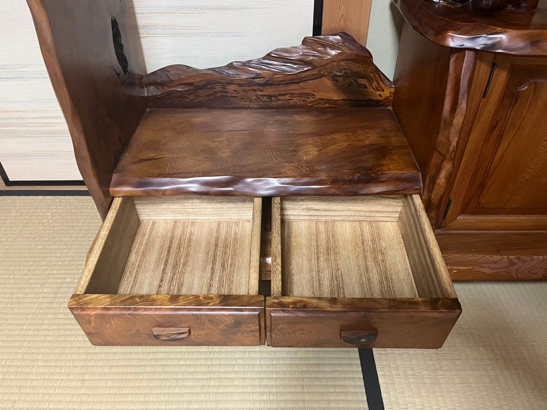 希少　世界遺産　屋久杉 最高級 茶棚 飾り棚 キャビネット サイドボード