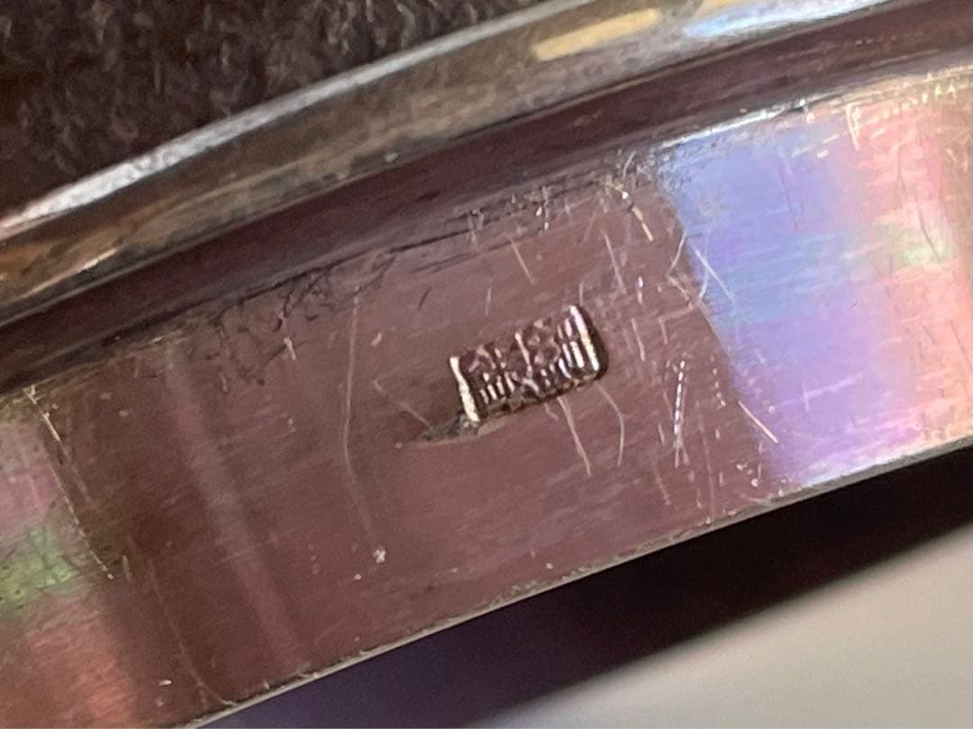 陶芸家　西岡小十　絵唐津　面取　香炉　唐津焼　古唐津　織部　香爐　共箱　純銀