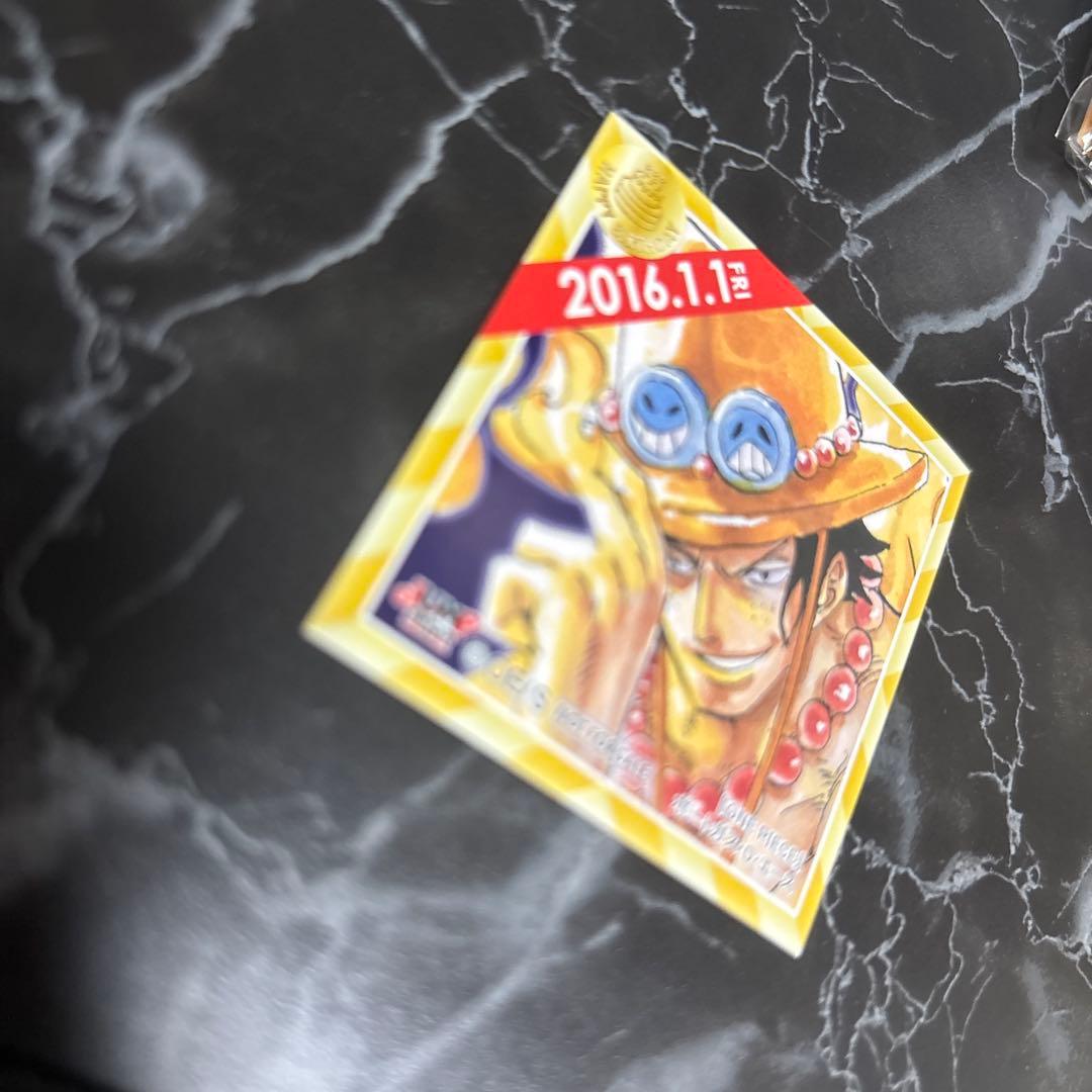 初期　ジャンプショップ　366日　ステッカー　誕生日　バースデー　エース　ルフィ