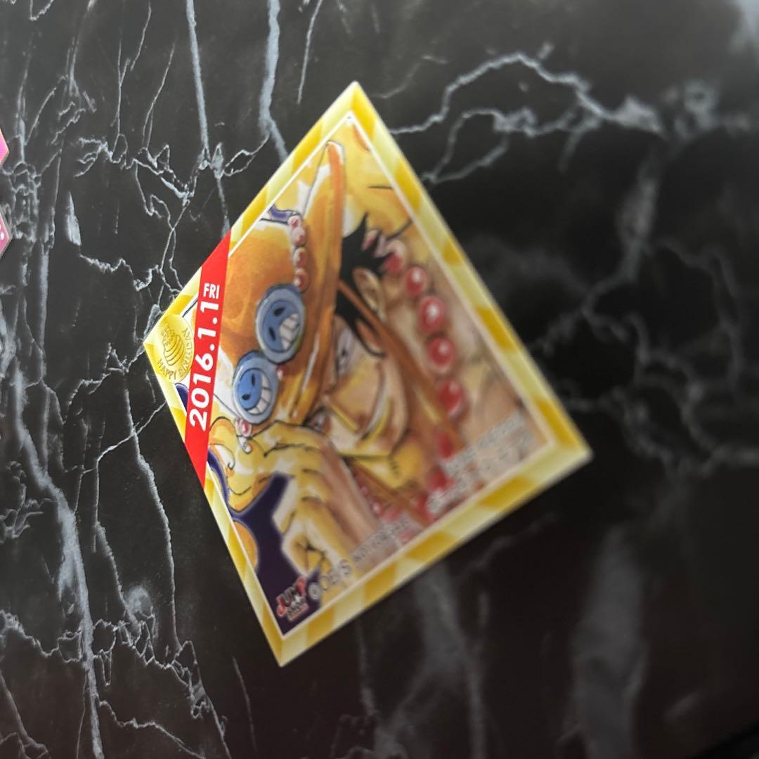 初期　ジャンプショップ　366日　ステッカー　誕生日　バースデー　エース　ルフィ