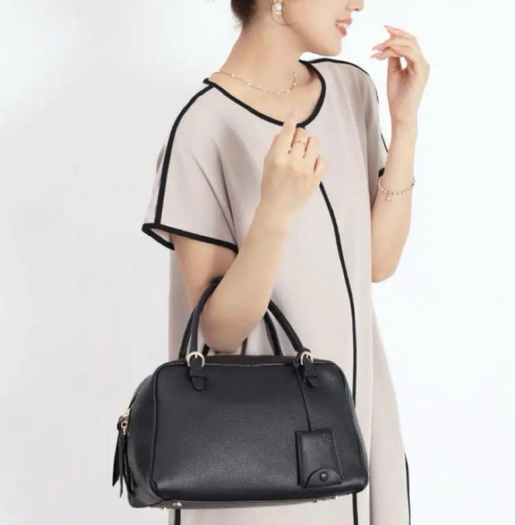 【新品】story. スイッチハンドル ボストンバッグ 牛革 2wayハンドル