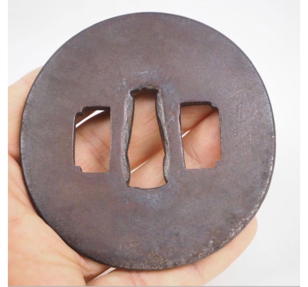 送料無料　江戸時代　鉄鍔