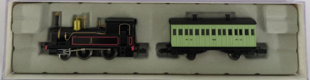 鉄道模型 1号機関車 保存車＋客車1両