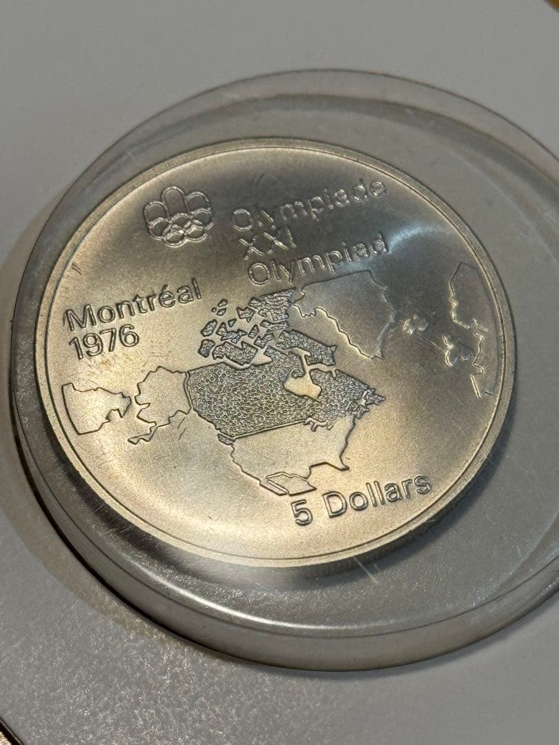 1976年モントリオールオリンピック 5ドル銀貨