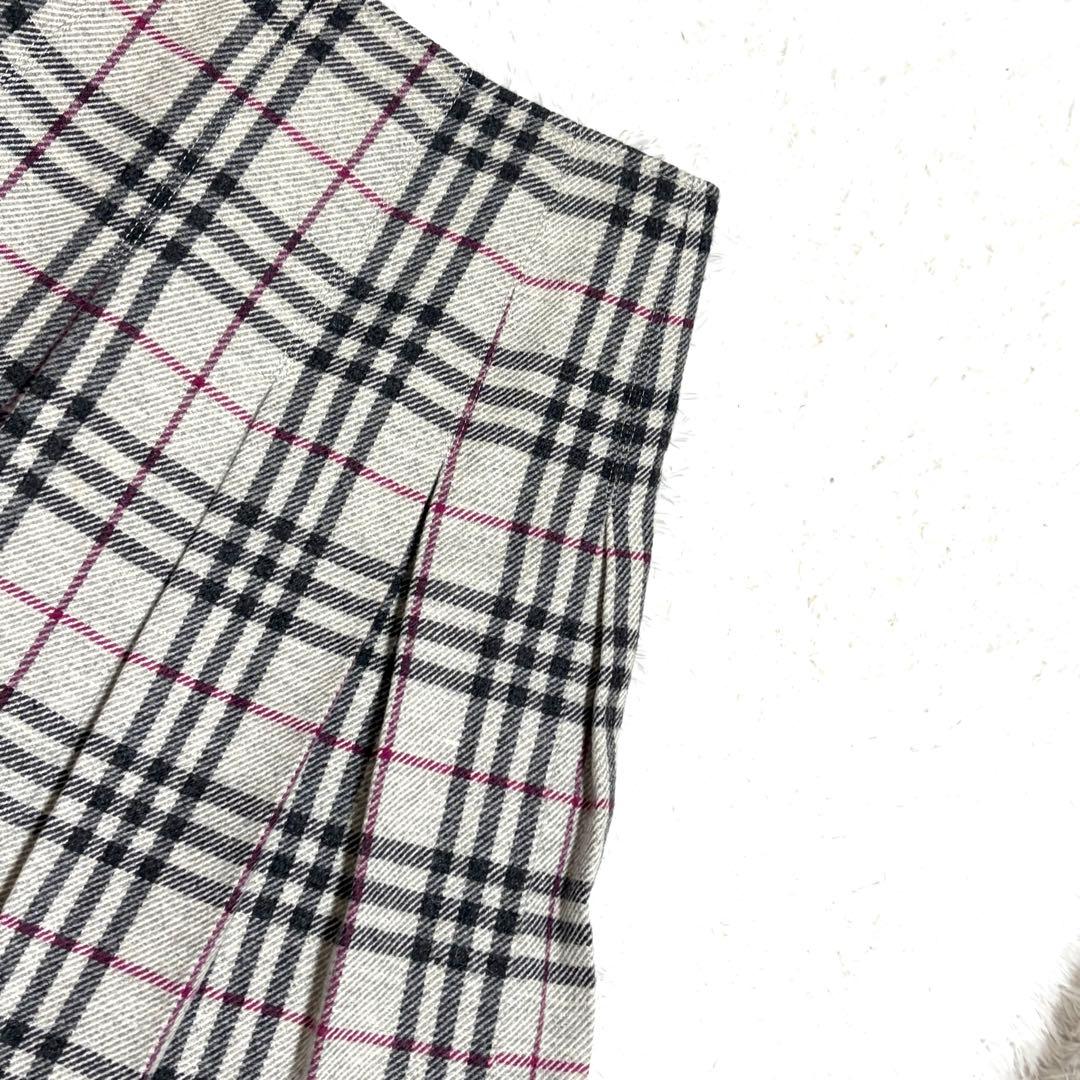 ✨美品✨ バーバリーロンドン プリーツスカート ノバチェック メガチェック 38