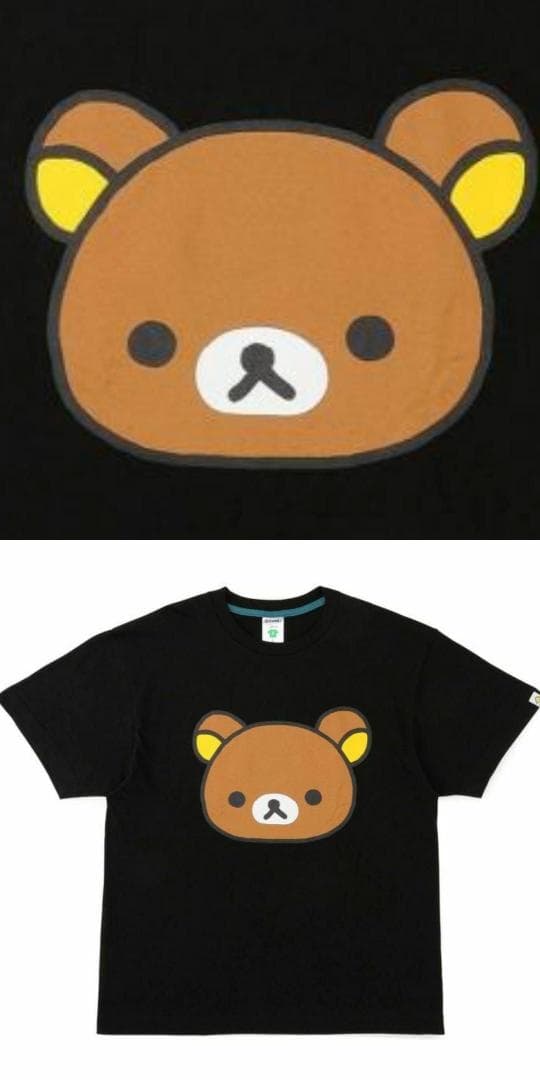 cune XL キューン Tシャツ リラックマ 黒 コラボ 半袖 30周年記念