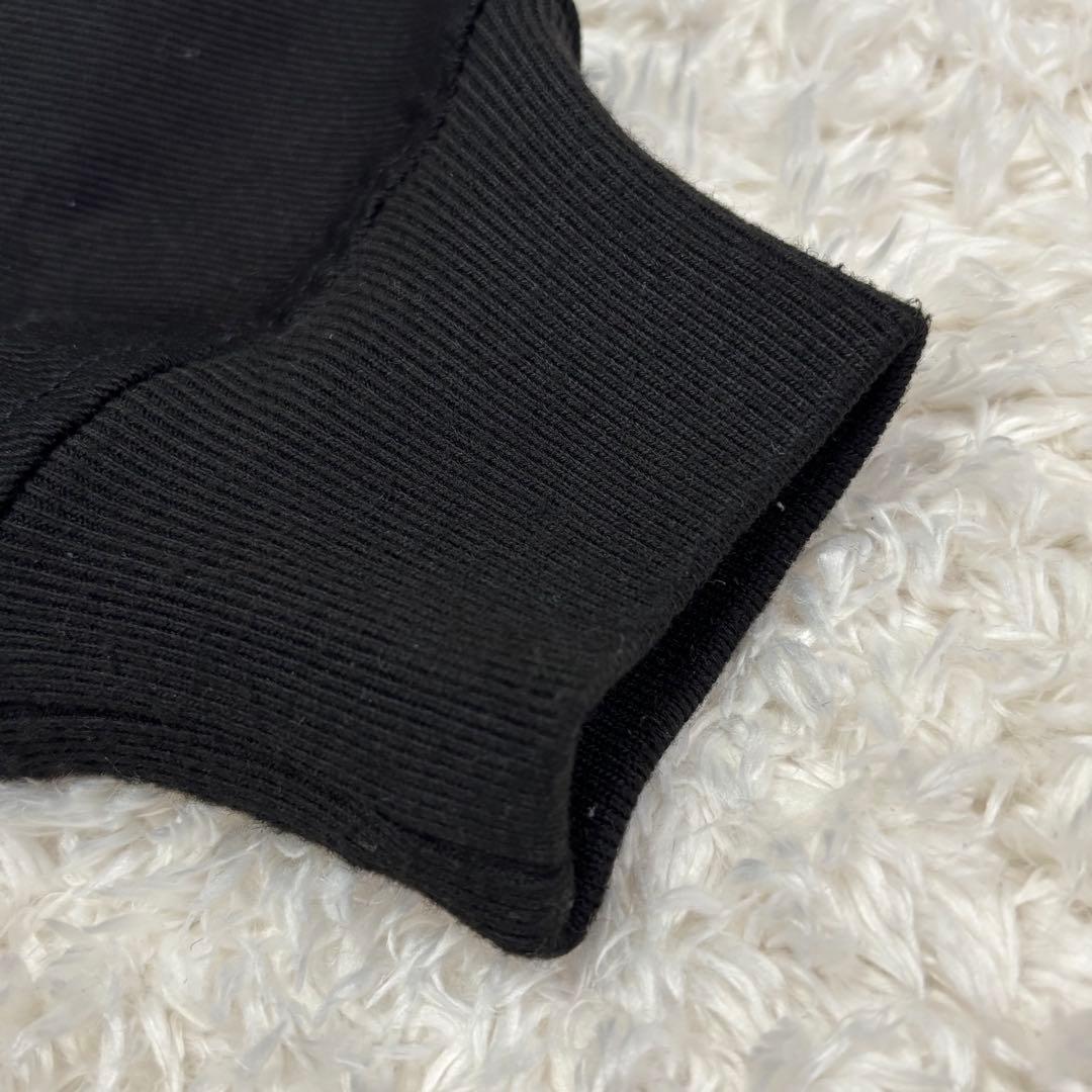 【美品】 Montley コットン ジップジャケット ブラック XL 刺繍