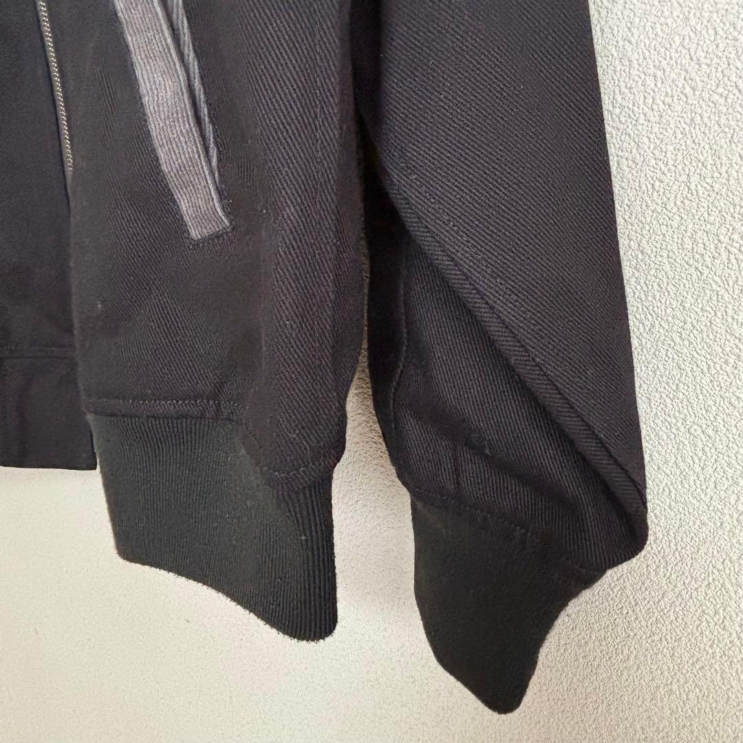 【美品】 Montley コットン ジップジャケット ブラック XL 刺繍