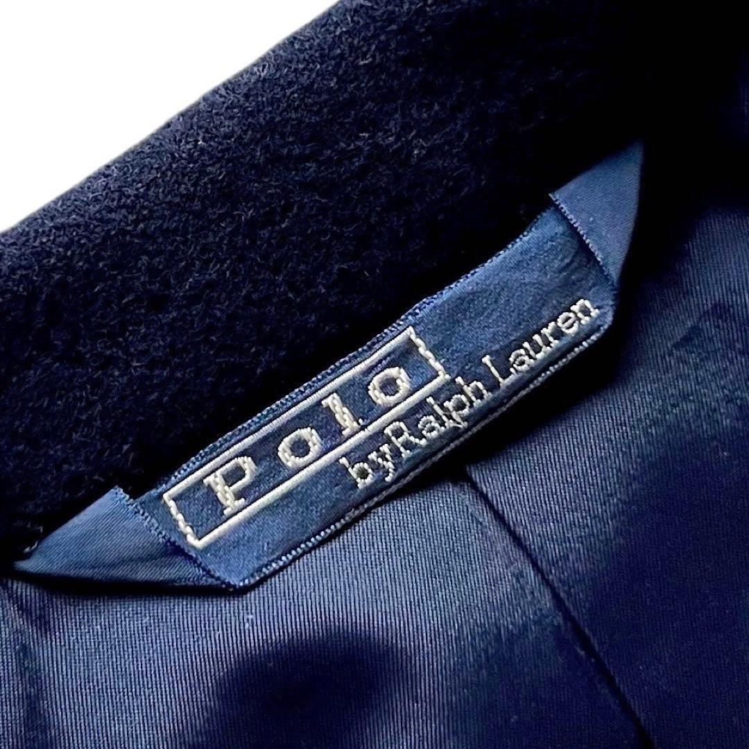 【美品】ヴィンテージPOLO RALPH LAUREN ウール金釦紺ブレザー