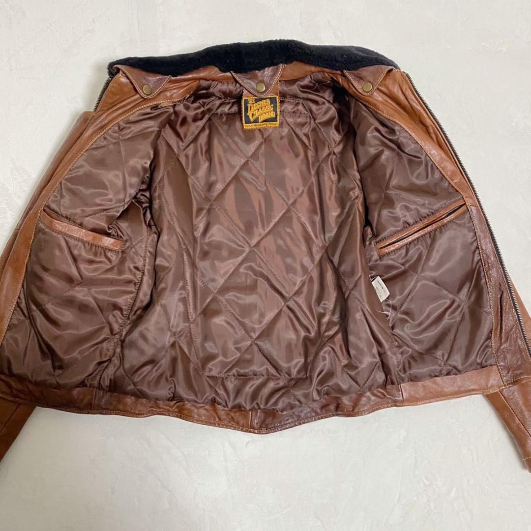 DEGNER デグナー レザージャケット ライダース 本革ヴィンテージ　襟ボア