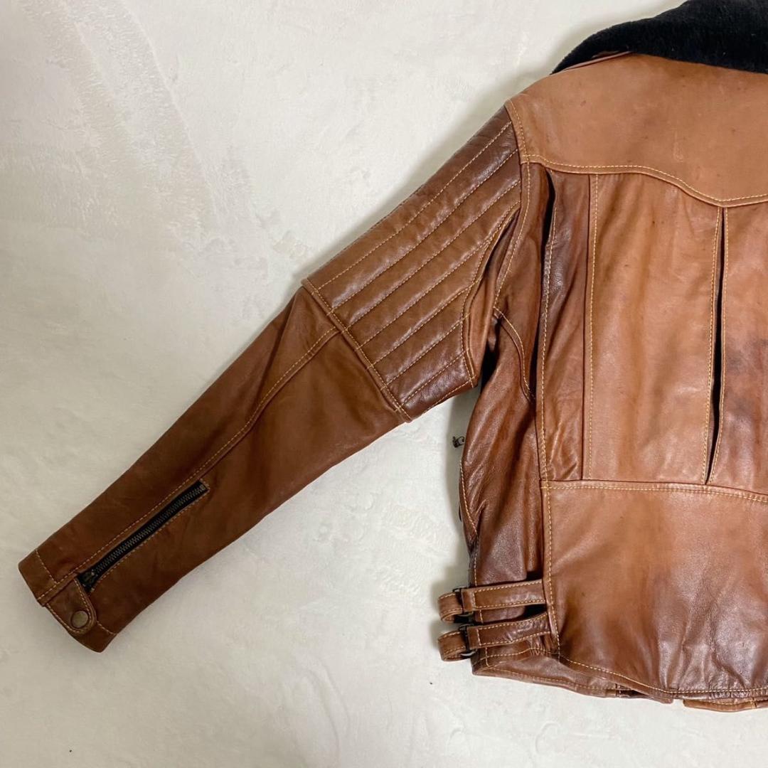 DEGNER デグナー レザージャケット ライダース 本革ヴィンテージ　襟ボア