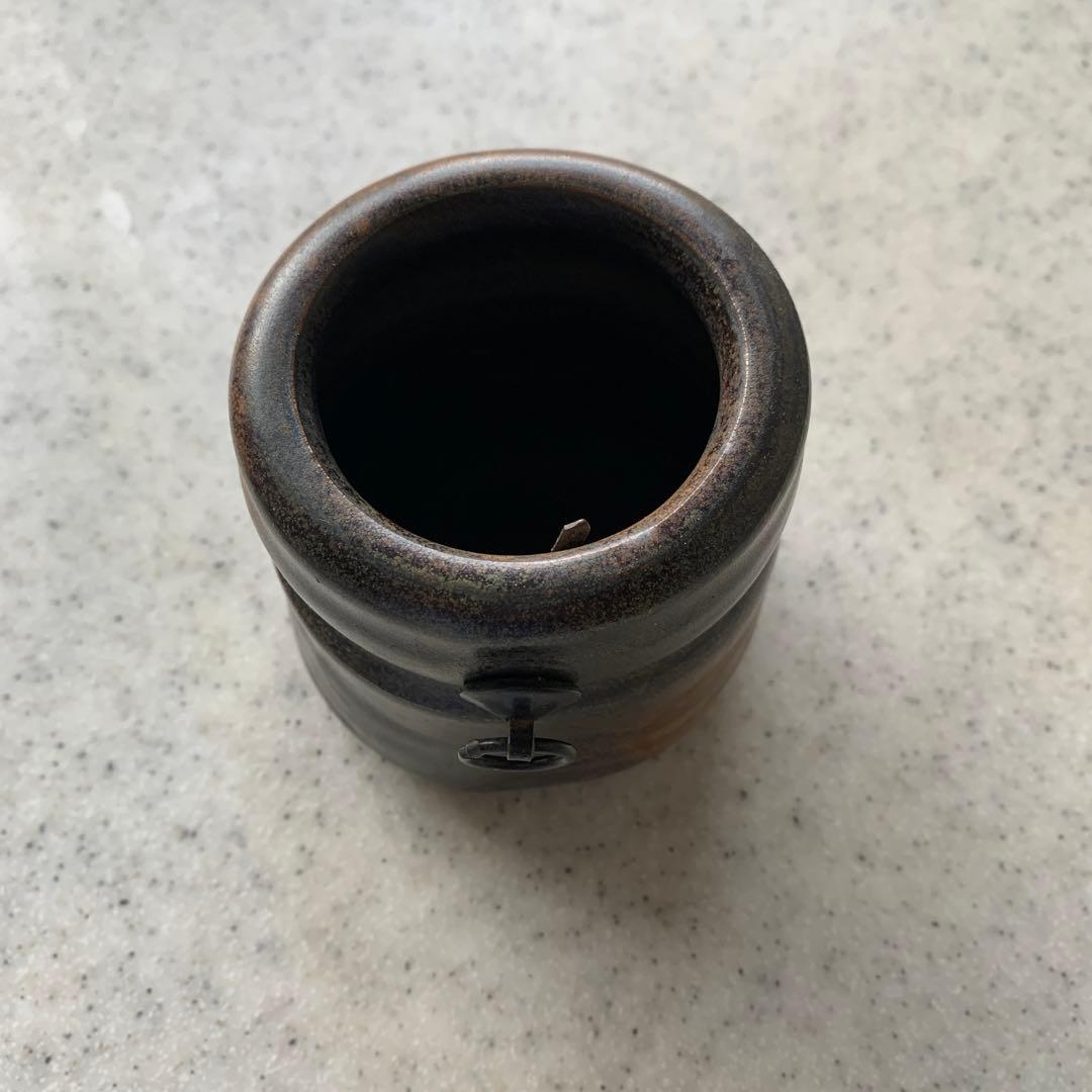 備前焼　掛花入れ