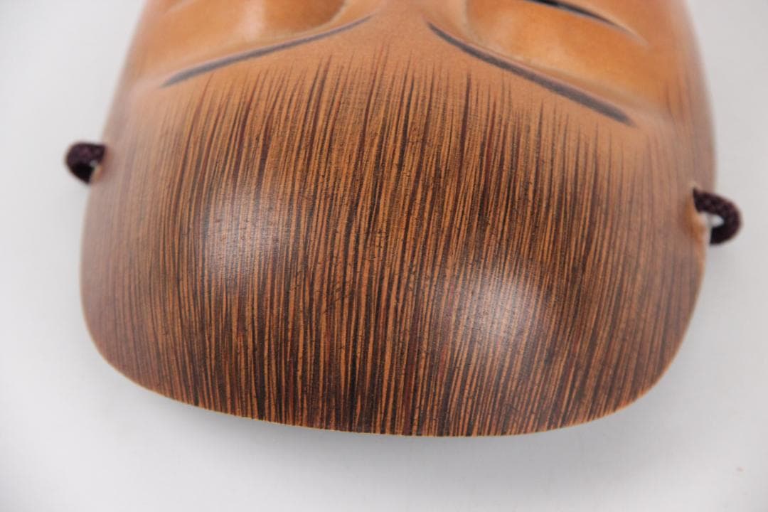 能面 猩々 能面袋付き 美品　美男　児嶋草　銘　あり EL11-10