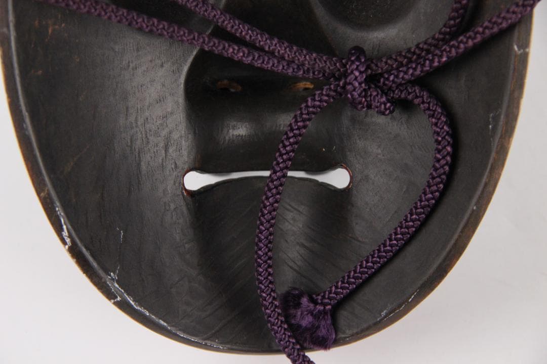 能面 猩々 能面袋付き 美品　美男　児嶋草　銘　あり EL11-10