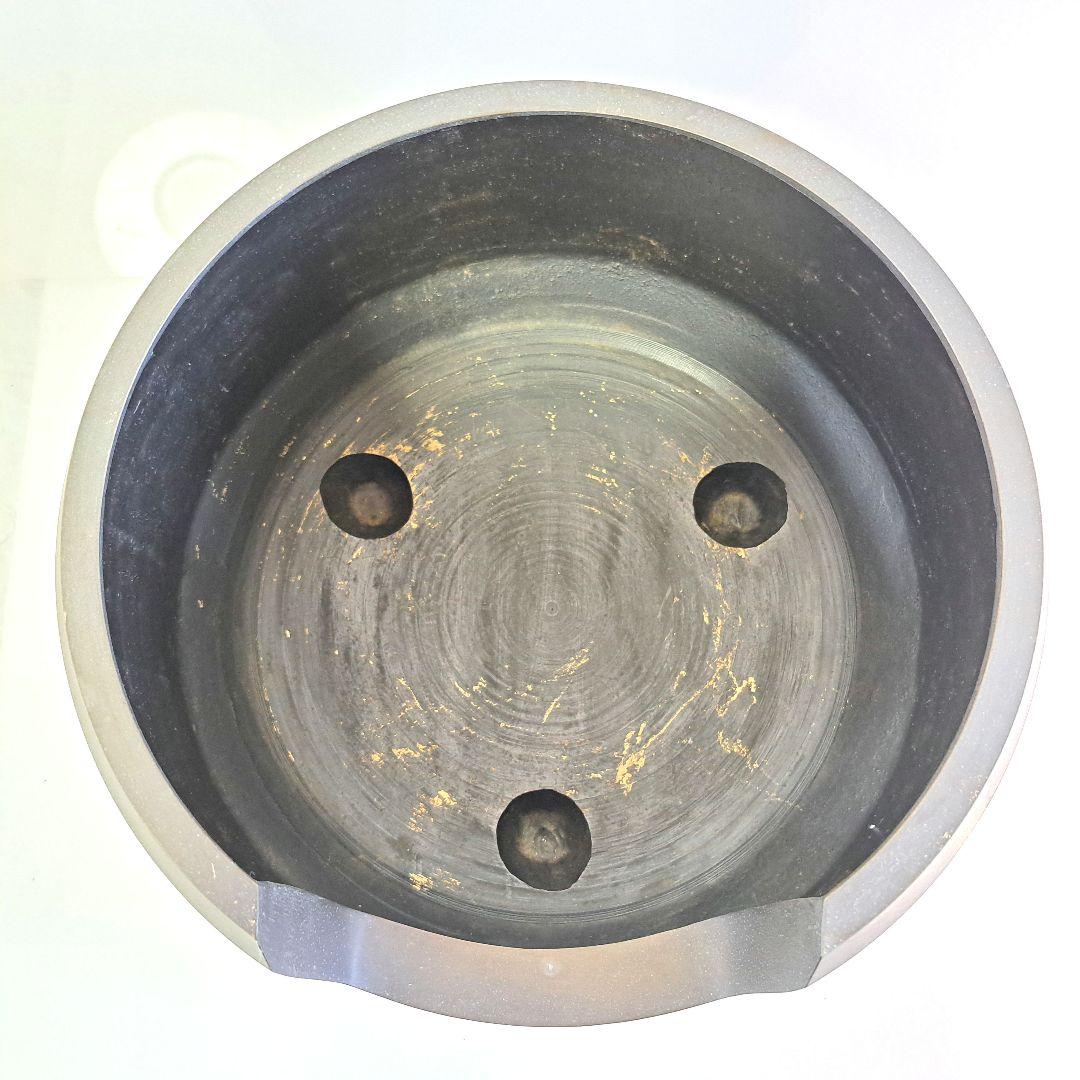 茶道具 面取風炉 唐銅製 風炉釜 L138