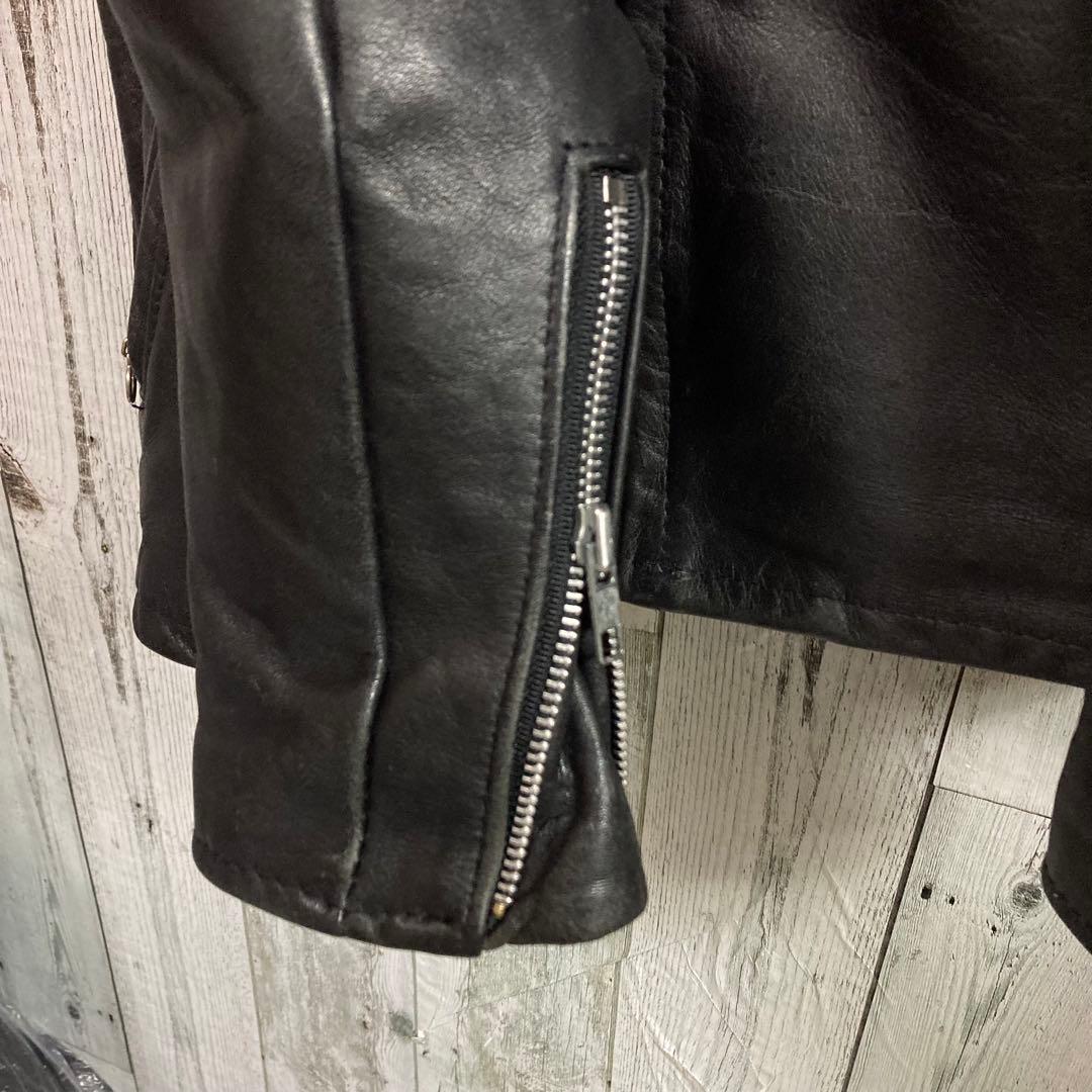 Schott ショット シングル ライダース ジャケット 36 ボアライナー付き