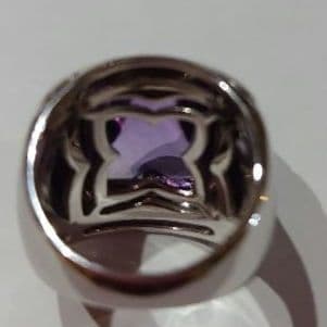 ブルガリ ピラミデ 750 アメジスト K18WG 11号 BVLGARI