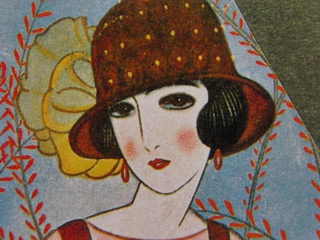 蕗谷虹児、【令女界4】、美人画、希少な画集より、新品高級額