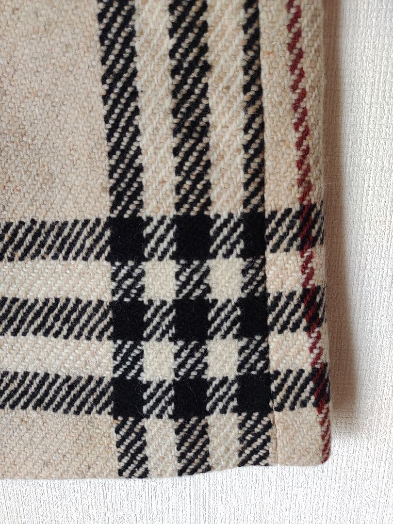新品　BURBERRY メガチェック　スカート　ウール　大きいサイズ　ベージュ