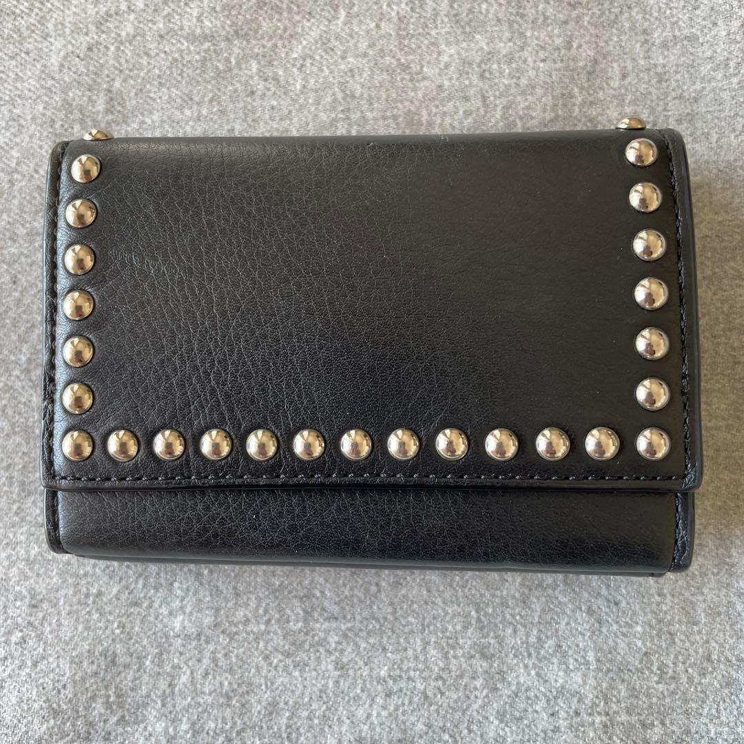 J.M. DAVIDSON スタッズ付き三つ折り財布