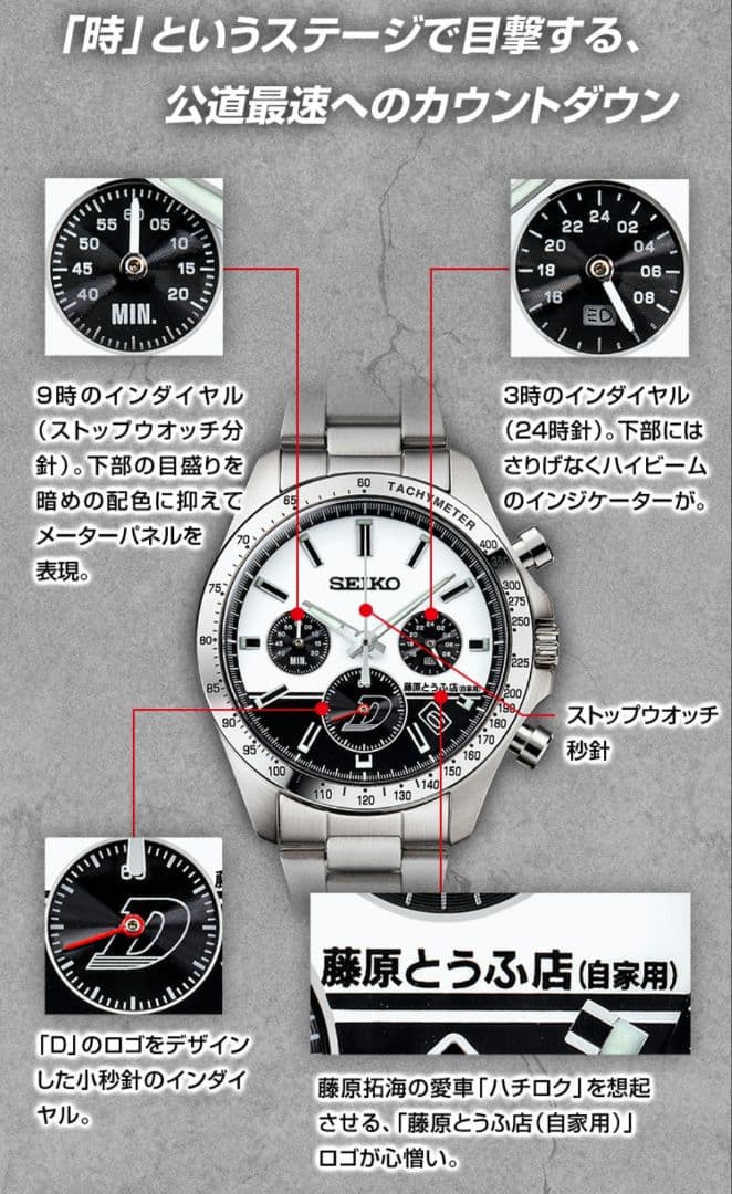 頭文字D×SEIKO　コラボウォッチ