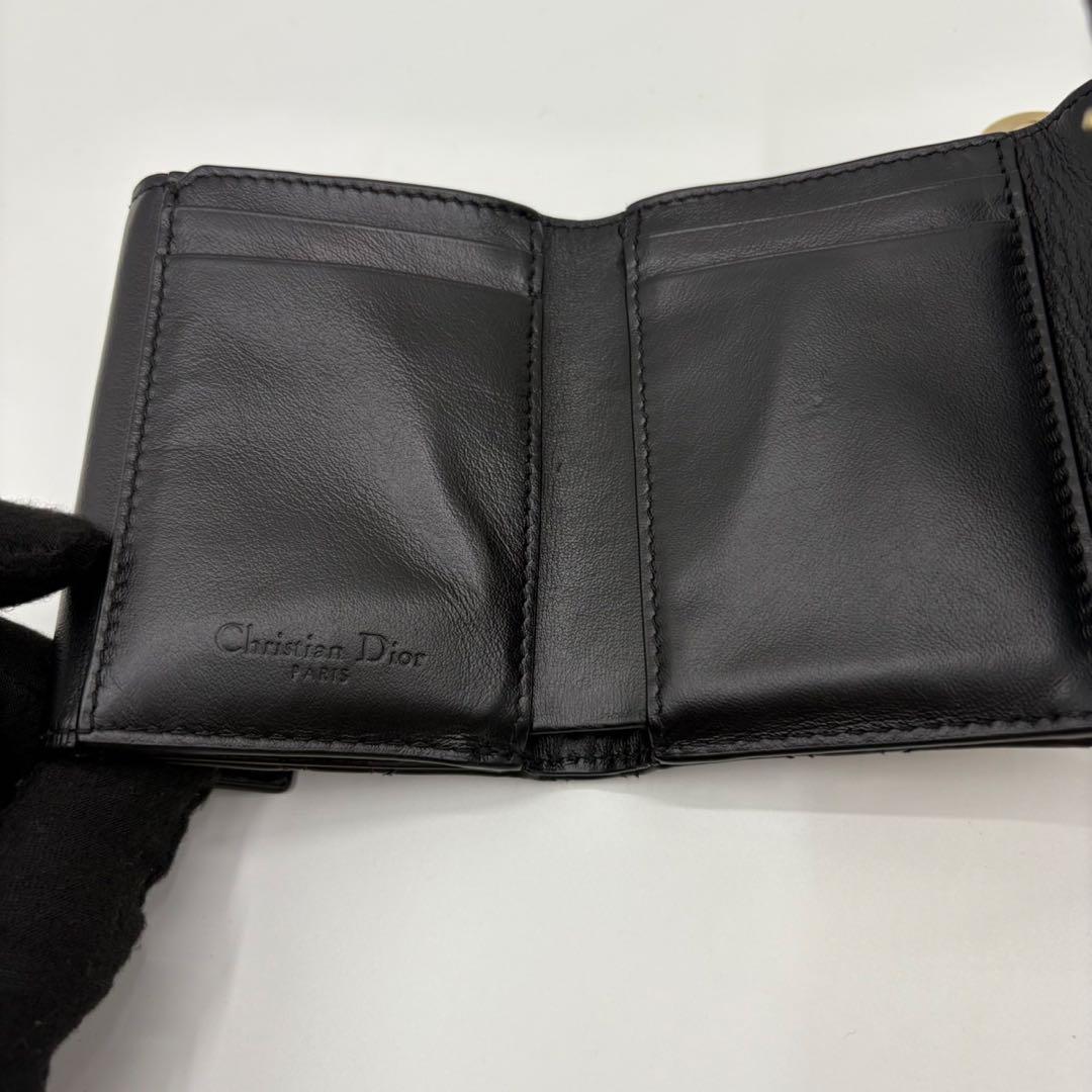 DIOR☆レディ ディオール☆エナメル☆ロータスウォレット☆カナージュ☆財布