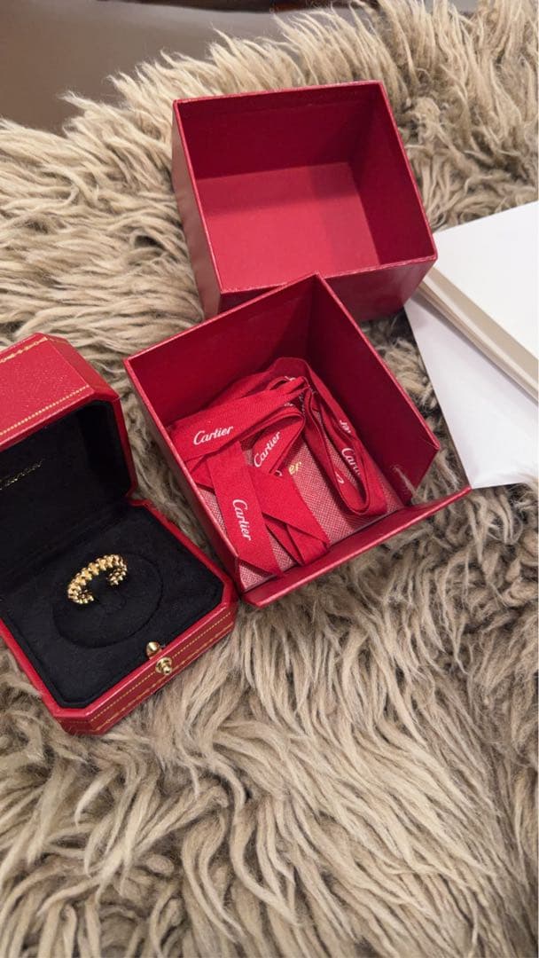 Cartier クラッシュSMピンクゴールドリング 51size箱付き